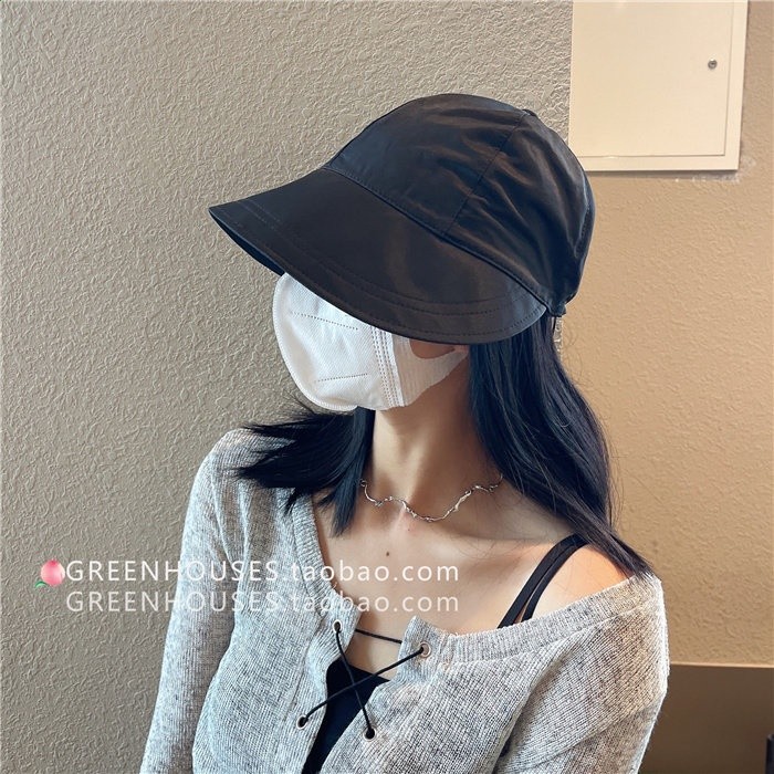 趙露思同款遮陽帽子女夏季防曬帽輕薄透氣素顏遮臉防紫外線漁夫帽-規格圖5