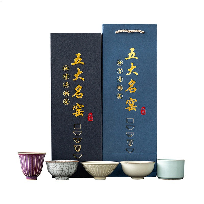 五大名窯茶杯茶具茶盞禮盒裝家用品茗杯個人主人杯公司高檔伴手禮-細節圖5