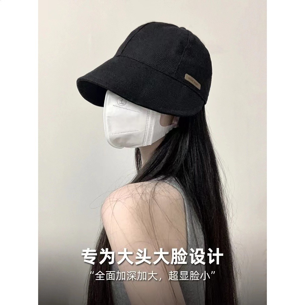 趙露思同款漁夫帽女2023夏防曬遮陽帽防紫外線大帽簷鴨舌帽百搭-細節圖2