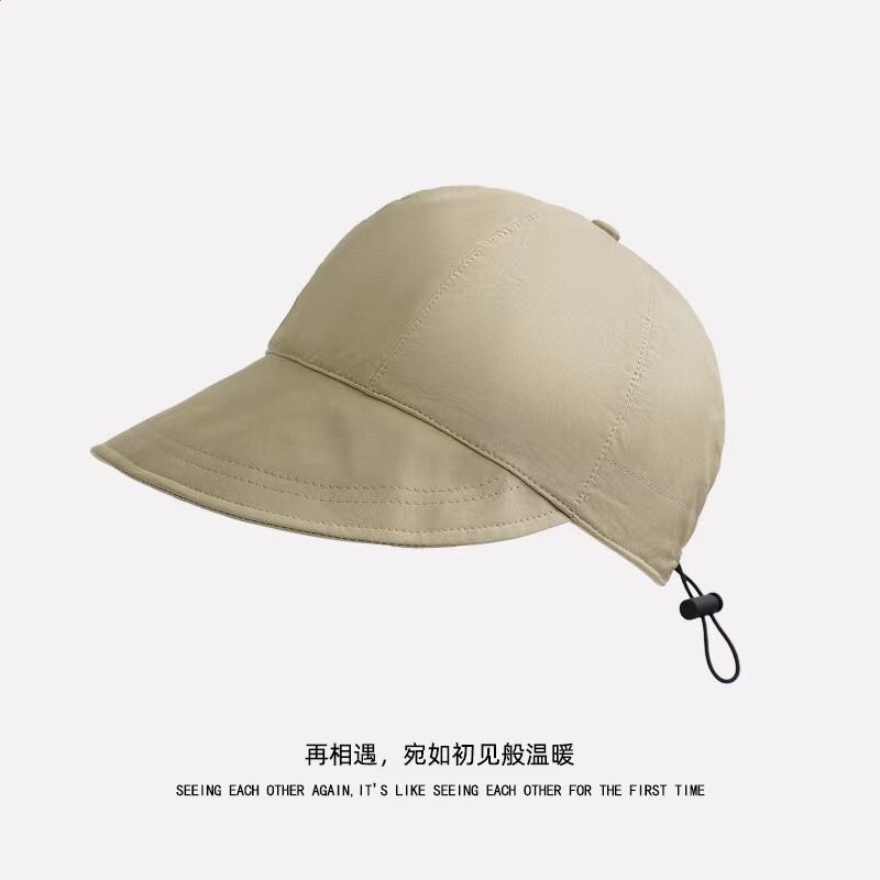 趙露思同款漁夫帽女2023夏防曬遮陽帽防紫外線大帽簷鴨舌帽百搭-規格圖5