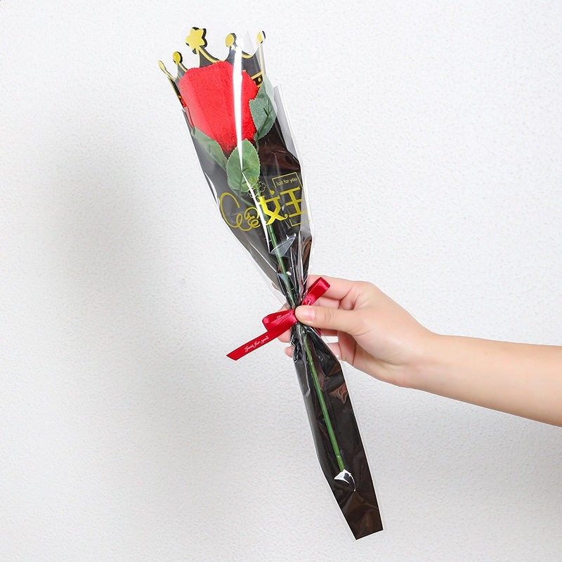 玫瑰花毛巾【大紅色】女神節款