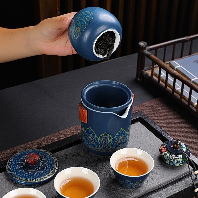 淄博博山陶瓷茶具旅行裝旅行茶具便攜茶具戶外茶具L^-細節圖3