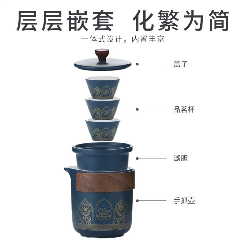 淄博博山陶瓷茶具旅行裝旅行茶具便攜茶具戶外茶具L^-細節圖5