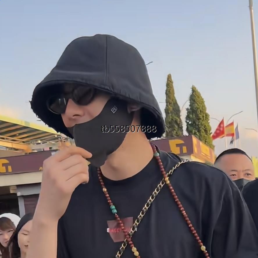 劉宇寧同款帽子漁夫帽男女2025新款百搭顯臉小水桶帽大頭圍盆帽-細節圖3