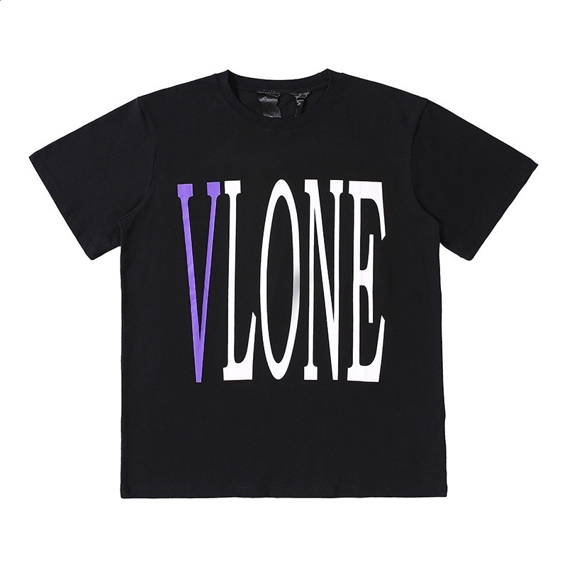 VLONE FRIENDS邁阿密POP遊擊店限定王一博同款紫色大V短袖男女t恤-細節圖5