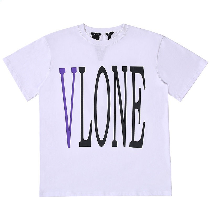 VLONE FRIENDS邁阿密POP遊擊店限定王一博同款紫色大V短袖男女t恤-規格圖5
