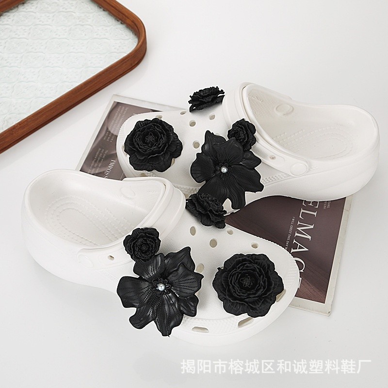 【泡芙花束】適配corss洞洞鞋配飾鞋花立體高顏值diy鞋飾品鞋釦件-細節圖3