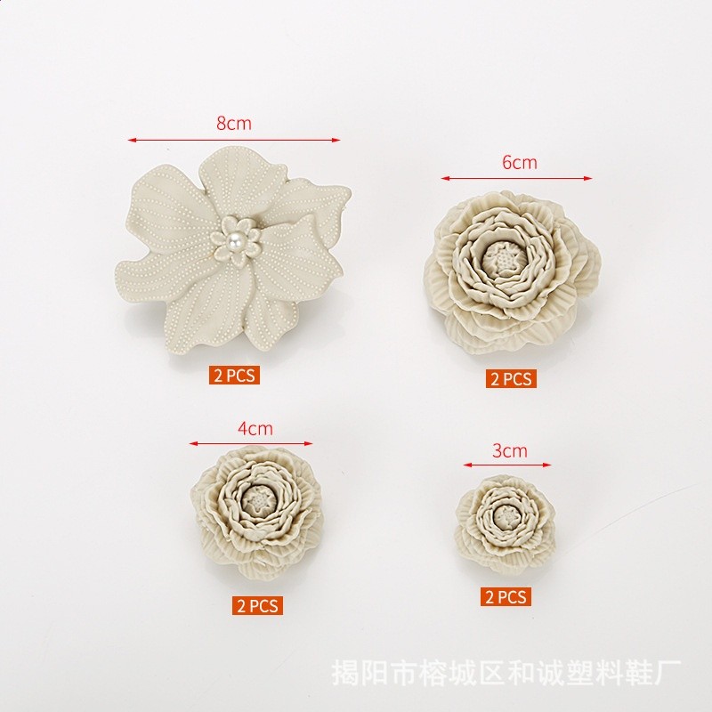 【泡芙花束】適配corss洞洞鞋配飾鞋花立體高顏值diy鞋飾品鞋釦件-細節圖4
