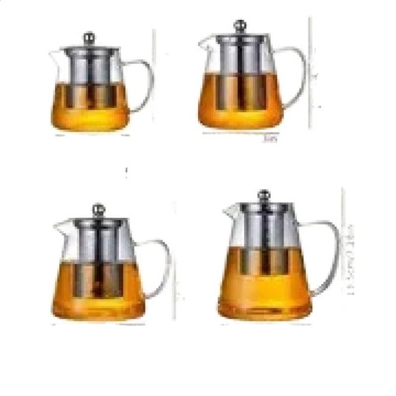 玻璃壺玻璃茶具套裝紅花硼矽耐熱加厚煮茶不鏽鋼濾茶器玻璃茶壺無-細節圖5