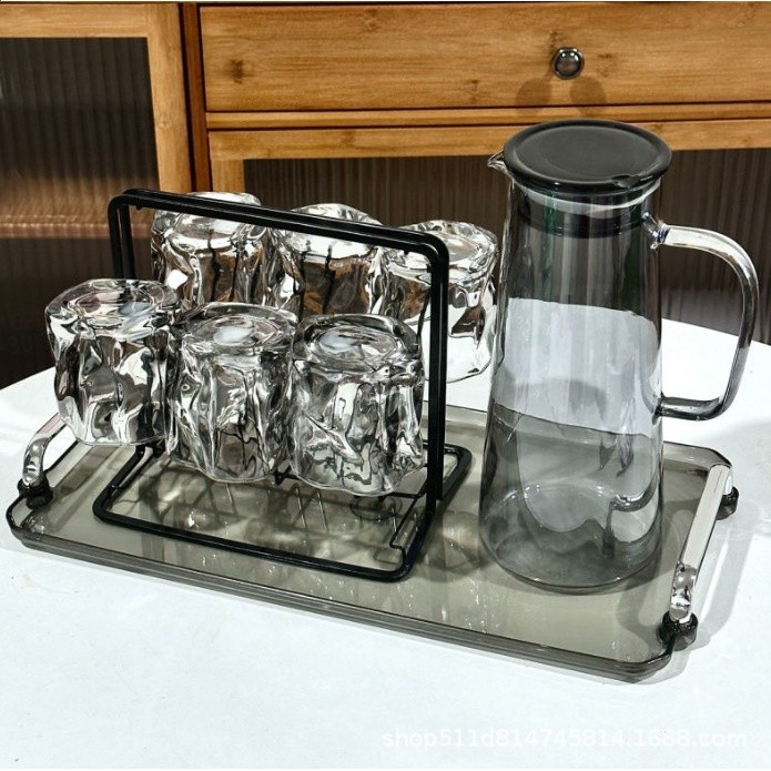 北歐耐高溫冷水壺杯子高硼矽茶具喝水杯家用水具大容量高顏值-規格圖5