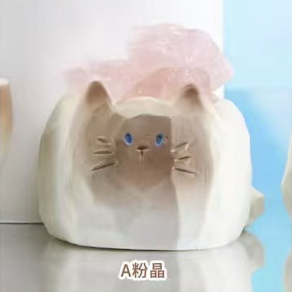 正版貓貓PAL水晶盲盒擺件創意喵喵動物桌面貓咪公仔手辦生日禮物-規格圖5