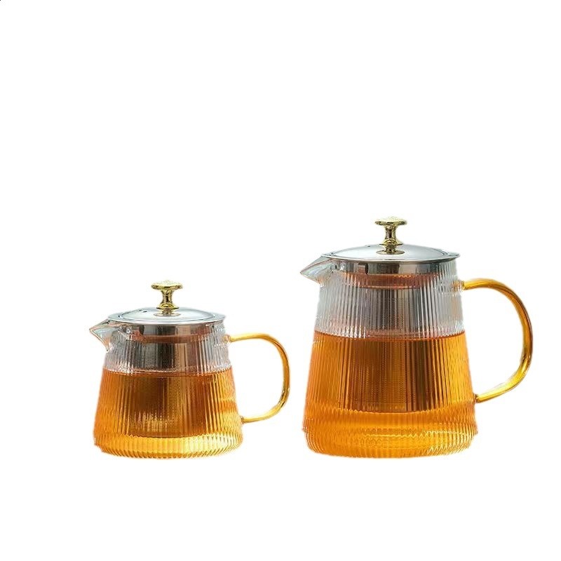圍爐煮茶壺耐熱玻璃家用耐高溫泡茶壺煮茶器茶水分離茶杯套裝茶具-細節圖5