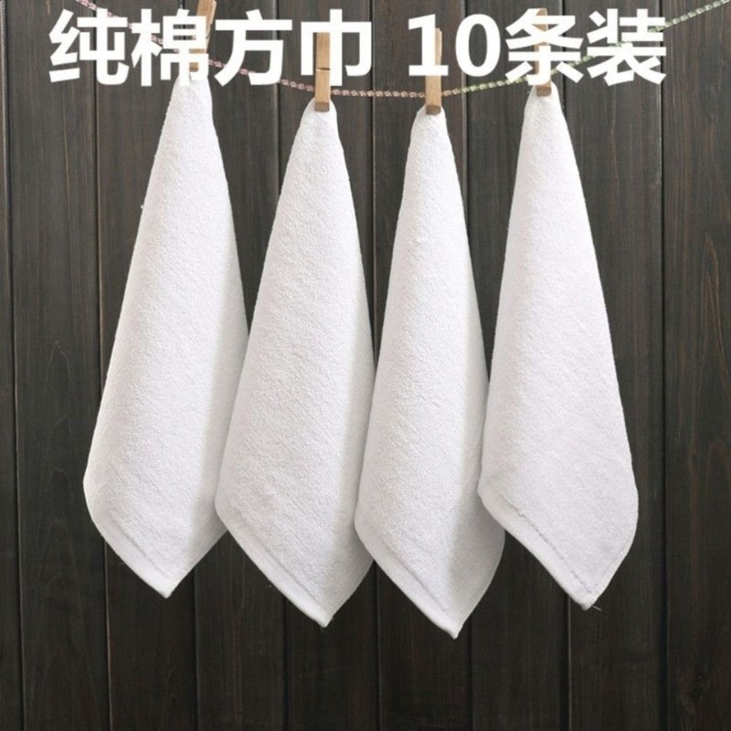 廚師手布白毛巾抓鍋純棉正方形廚房不吸油商用飯店餐廳用擦碗-規格圖5