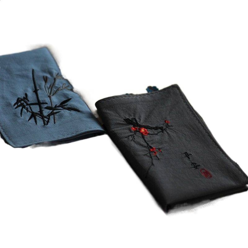 國風刺繡花手帕古風禮物男士女士隨身吸汗手絹方巾-細節圖5