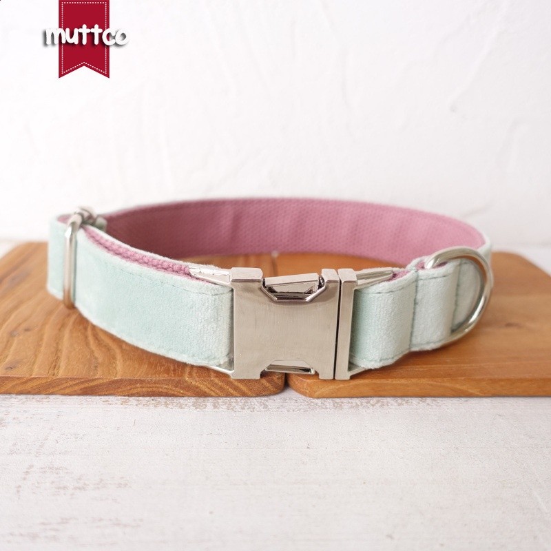 MUTTCO廠家批發寵物狗項圈 厚絨牽引繩套裝 配蝴蝶結UDC-109-細節圖2