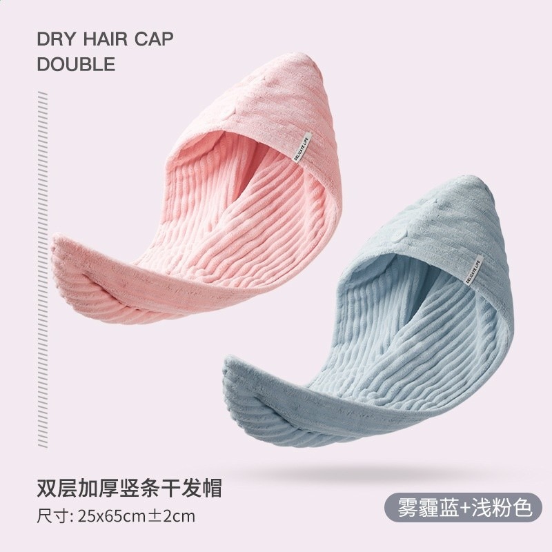 乾髮帽女超強吸水速乾加厚免吹新款浴帽洗頭巾女包頭擦頭髮的毛巾-規格圖5