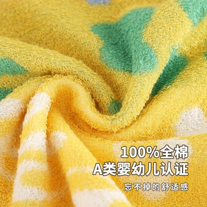 寶寶A類純棉兒童家用柔軟毛巾洗臉擦手洗澡吸水小毛巾全棉吸水童-細節圖4