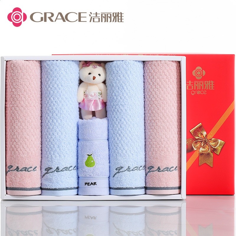 潔麗雅純棉毛巾禮盒套裝婚慶滿月喬遷伴手禮員工福利公司團購毛巾-規格圖5