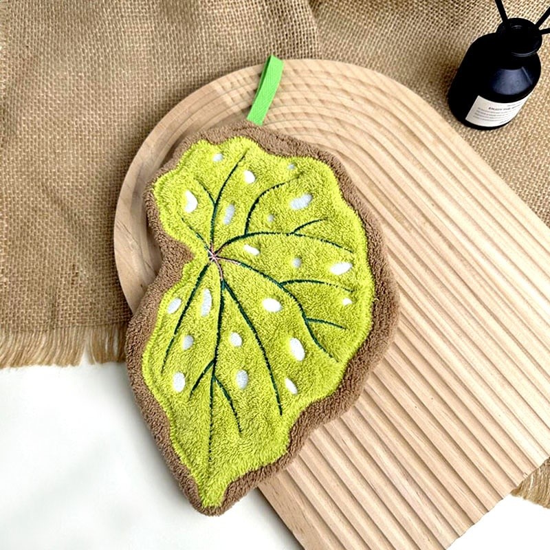 跨境貨源熱賣爆款葉子擦手巾毛巾可掛式TEMU代發小禮品伴手禮周邊-規格圖5