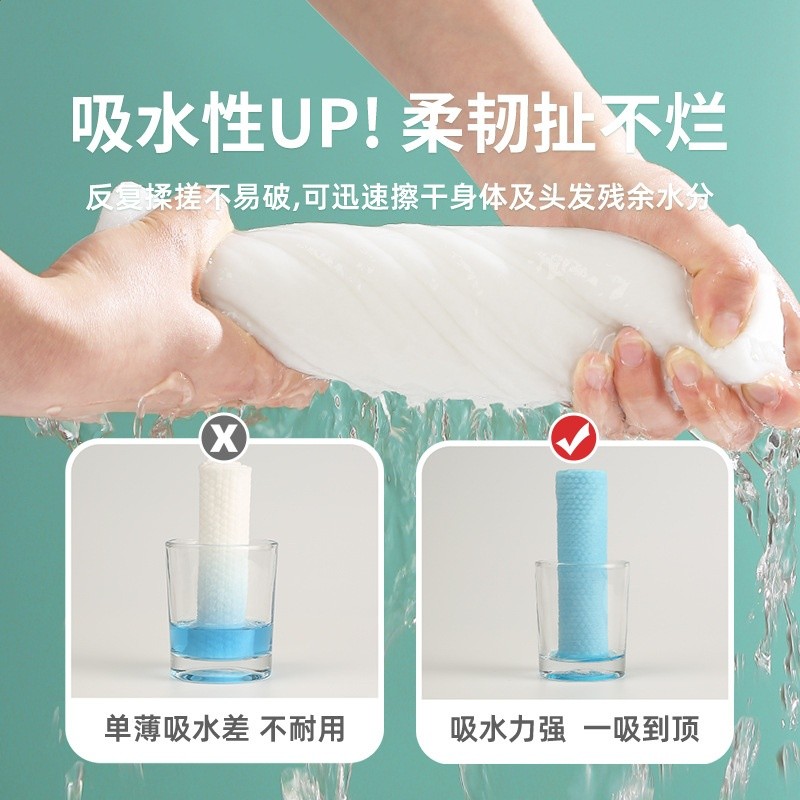 一次性浴巾毛巾加厚大號出差旅行家用便攜吸水飯店壓縮洗臉巾-細節圖3