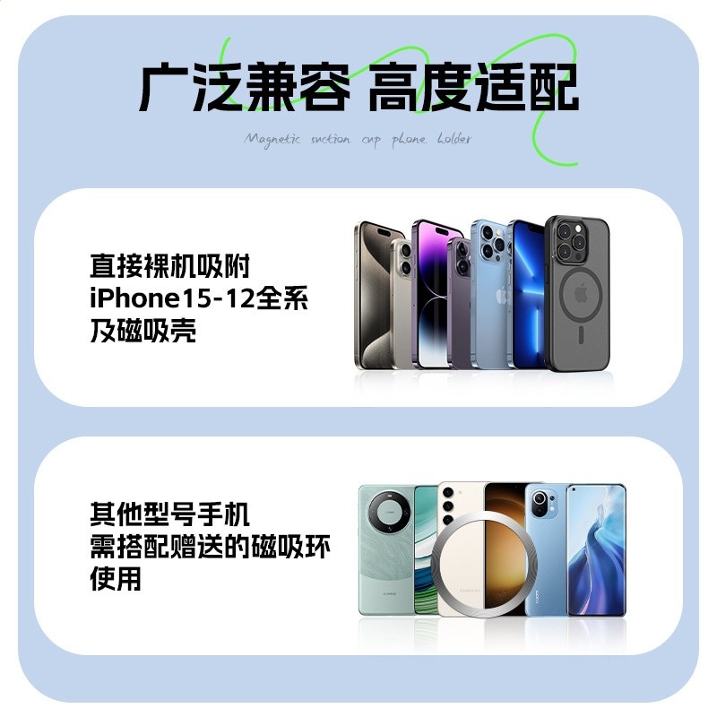 磁吸支架MagSafe手臂腕綁帶手機支架多功能通用水杯綁帶手機支架-細節圖4