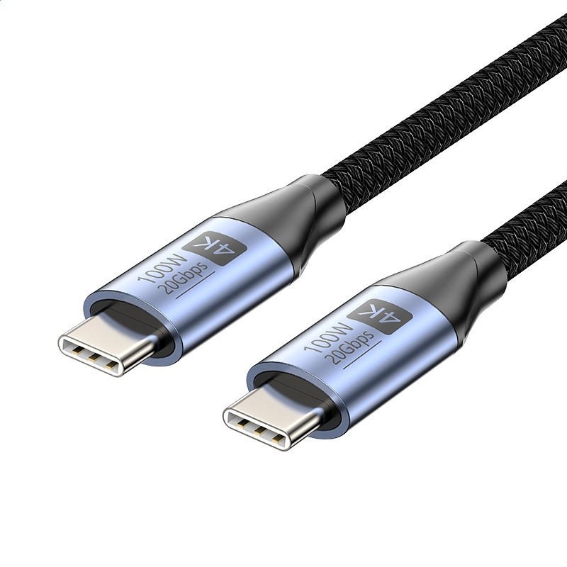 雙typec資料線支援4k投屏100W快充20Gbps高速傳輸type-c資料線1米-細節圖5