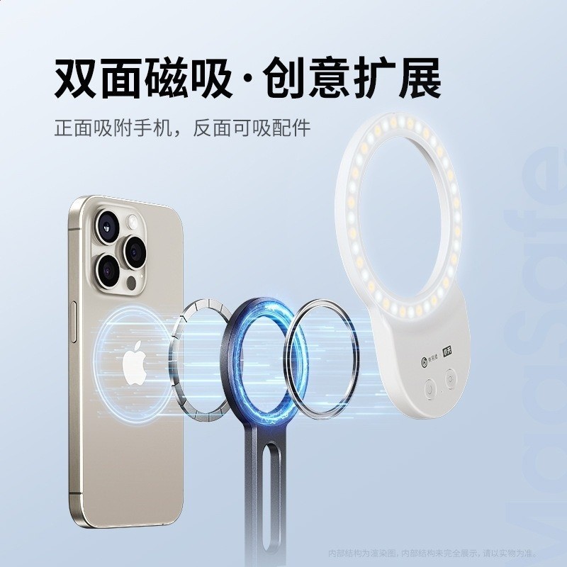 鋁合金旅行手機支架磁吸雙面行動式旋轉折疊手機支架帶三腳架爆款-細節圖3
