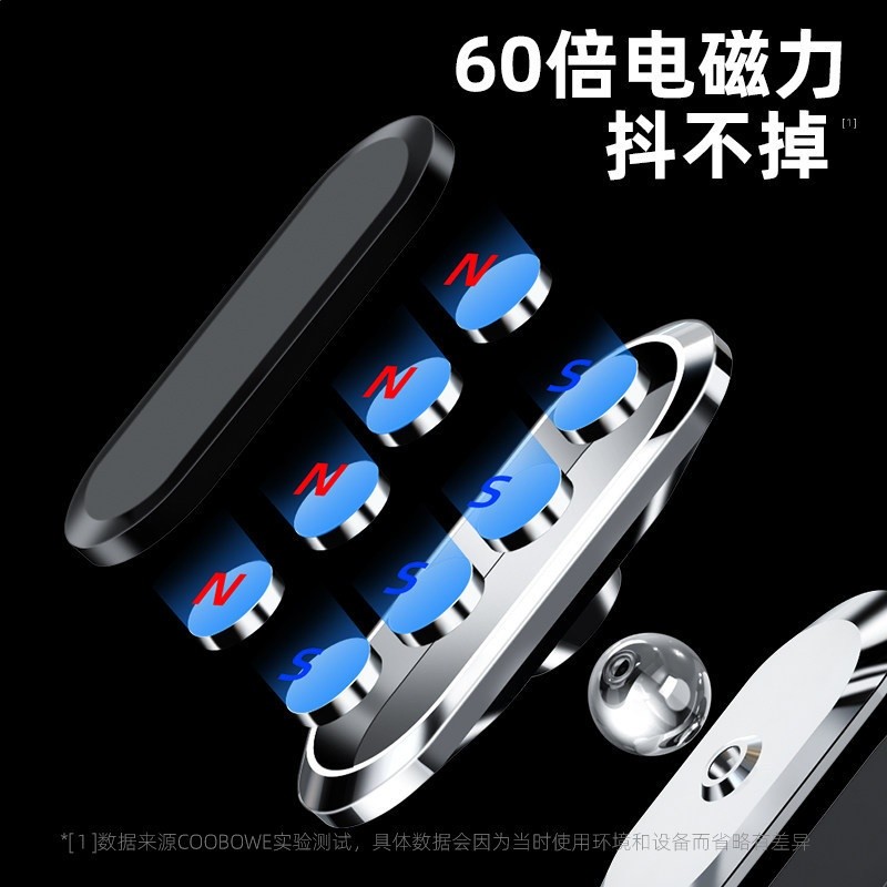 車載手機支架360度旋轉金屬磁吸語音控制導航防滑手機架-細節圖4