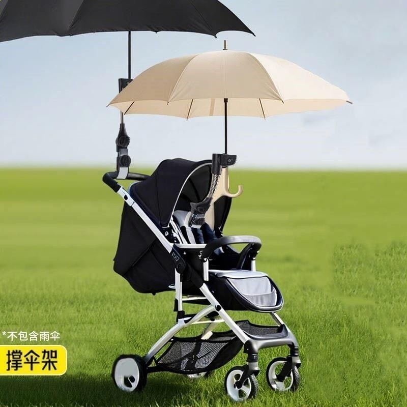 嬰兒車遮陽傘支架兒童寶寶口袋推車遛娃神器腳踏車雨傘支架固定器-細節圖2