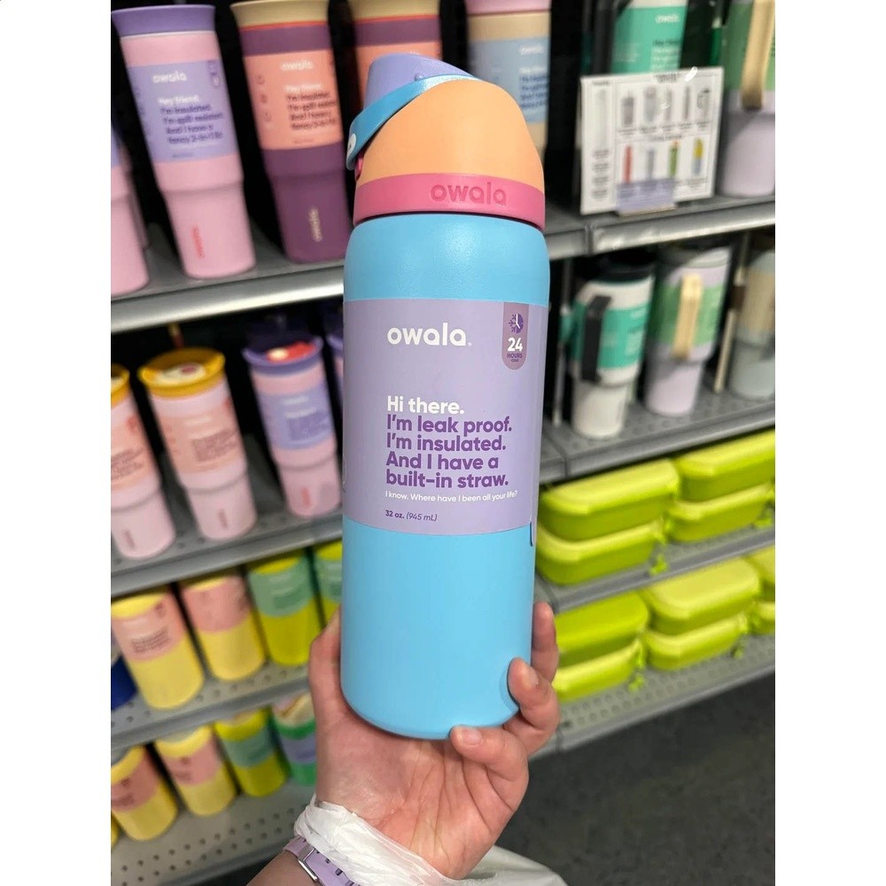Owala FreeSip 32oz24oz雙飲北美網紅保溫杯運動水杯吸管直飲杯-規格圖5