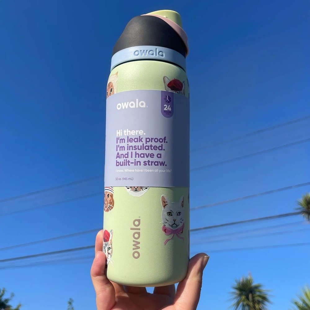 Owala FreeSip 32oz24oz雙飲北美網紅保溫杯運動水杯吸管直飲杯-規格圖5