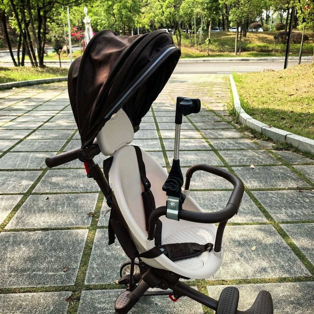 嬰兒車遮陽傘支架固定器腳踏車太陽撐傘夾支架兒童推車遛娃防曬-細節圖3