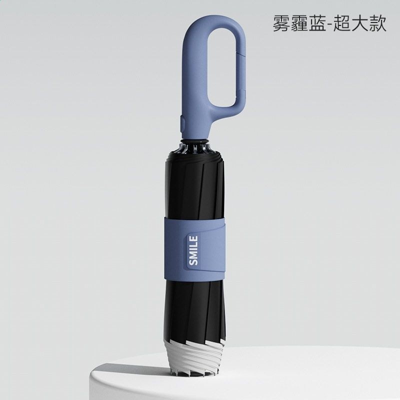 左都全自動環扣雨傘反向女加大加厚加固晴雨兩用摺疊學生專用男士-規格圖5