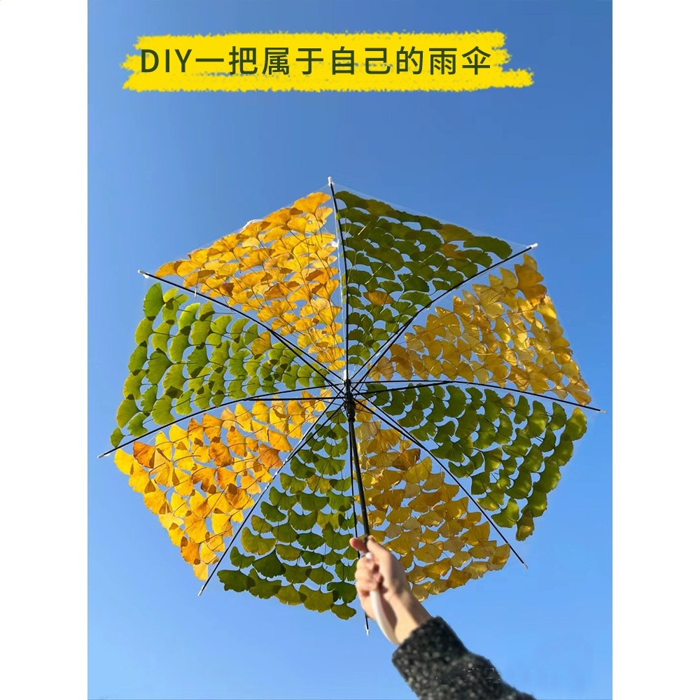 兒童diy繪畫透明雨傘幼兒園畫畫 創意手工塗鴉空白手繪磨砂小雨傘-細節圖5
