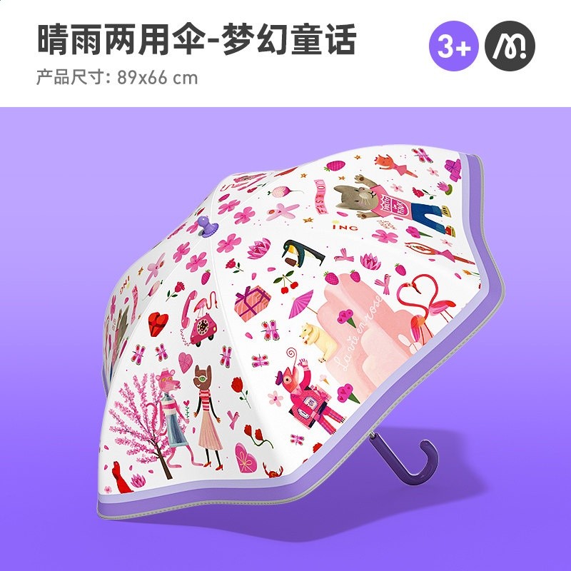夢幻童話 （黑膠防曬 晴雨傘）