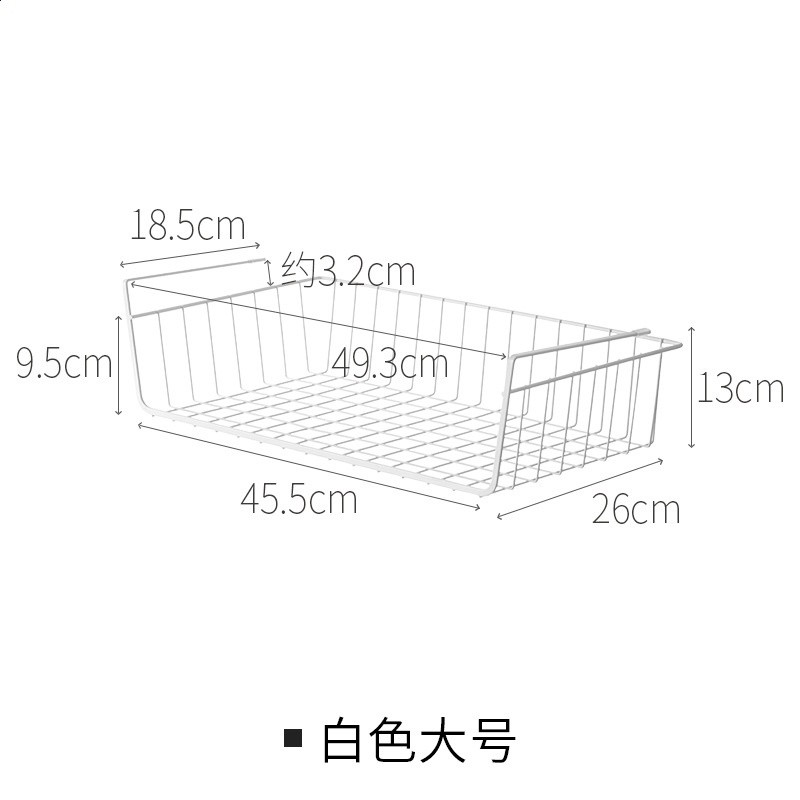 3MQR懶角落衣櫃收納分層掛架家用櫃內掛式置物架隔板分層架櫥櫃掛-規格圖5