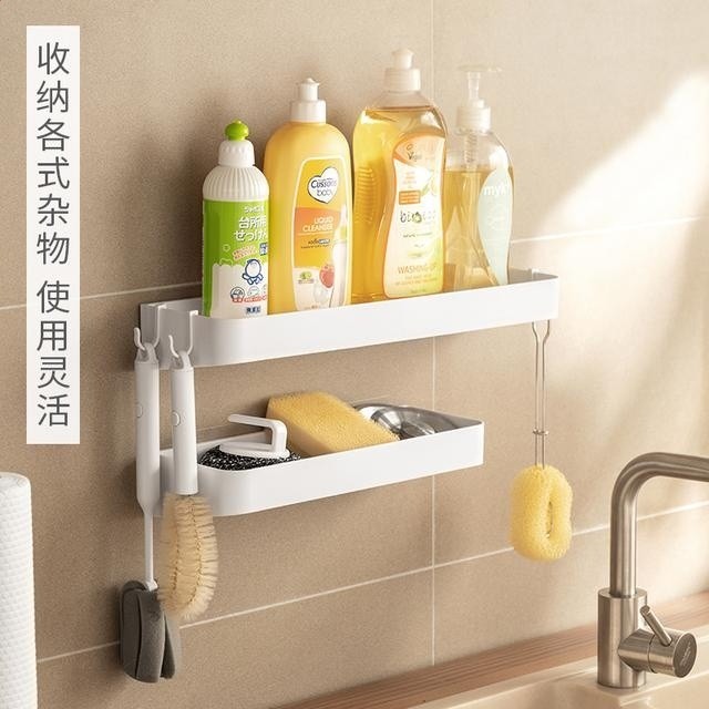 懶角落置物架廚房調料架家用收納神器調味料整理架子牆上掛式a-細節圖3