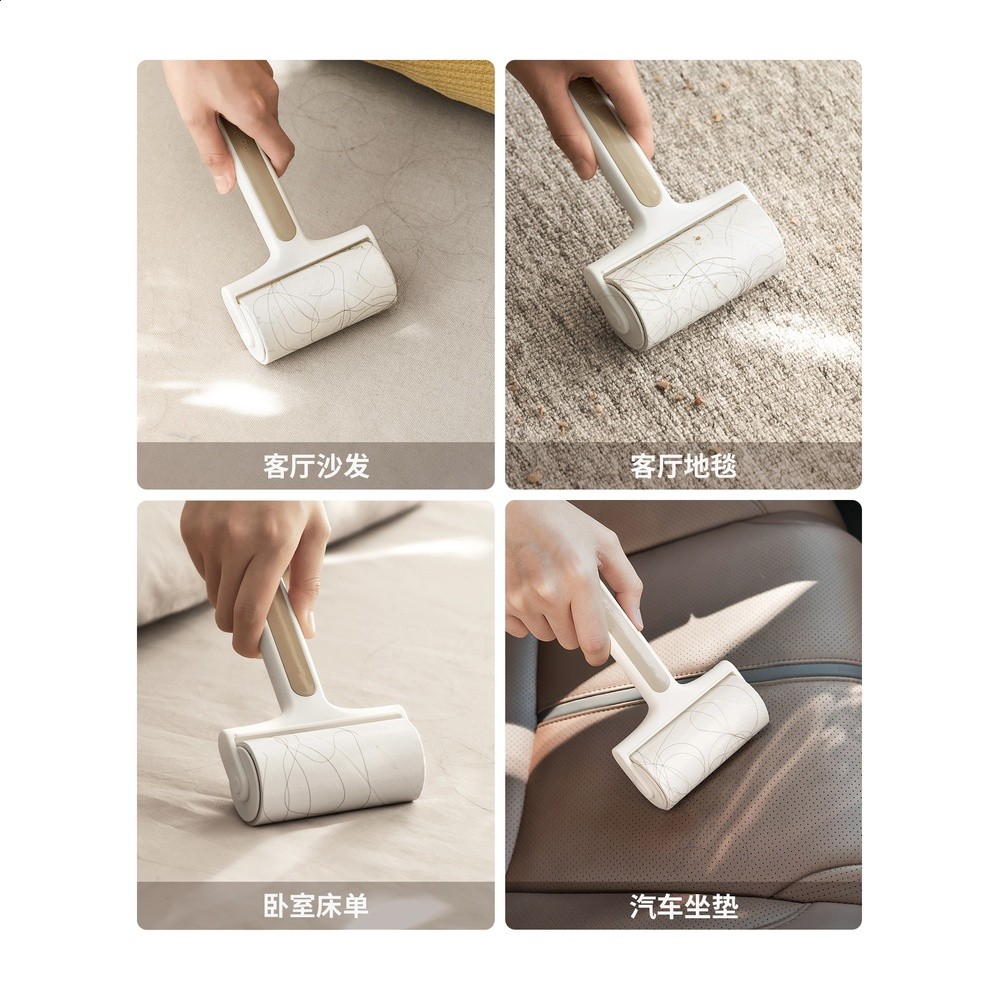 懶角落手持粘毛器手撕可替換除塵刷滾筒式衣服頭髮寵物毛髮除毛器-細節圖3