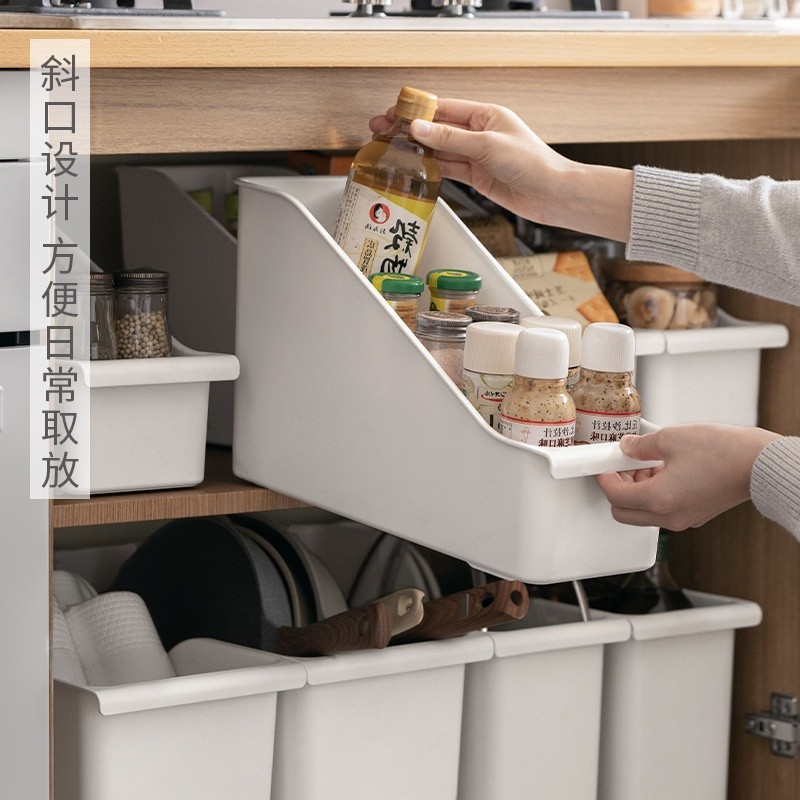 懶角落廚房收納鍋蓋架置物架塑膠鍋具收納架櫥櫃收納盒儲物架儲物-細節圖3