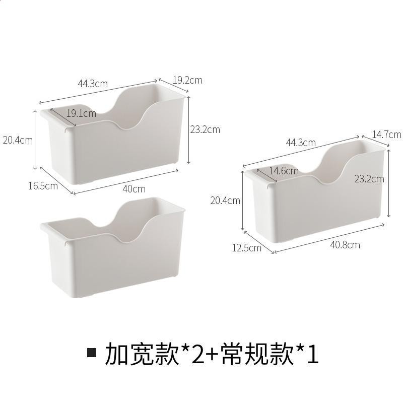 懶角落廚房收納鍋蓋架置物架塑膠鍋具收納架櫥櫃收納盒儲物架儲物-規格圖5