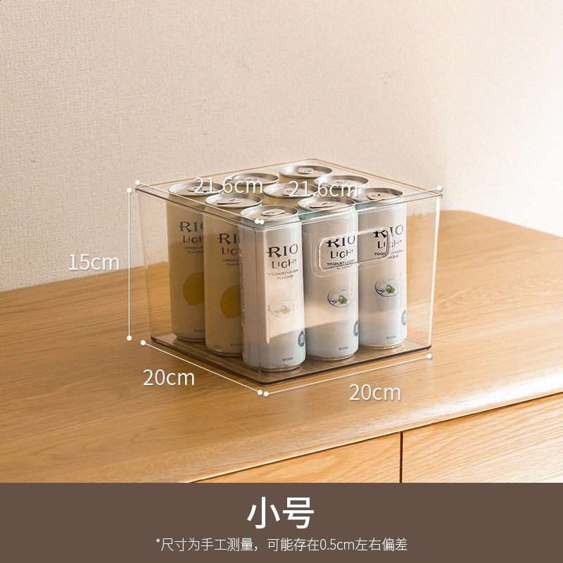 懶角落透明收納盒桌面零食收納筐化妝品置物架護膚面膜儲物整理盒-規格圖5