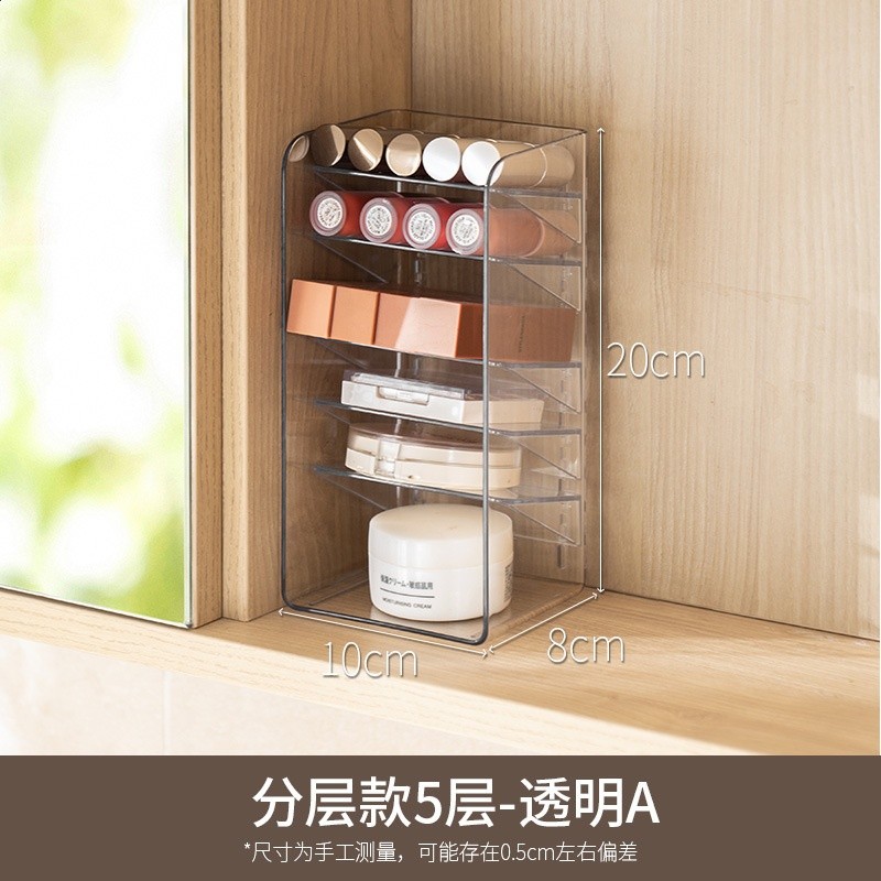 懶角落鏡櫃內收納盒抽屜化妝品口紅置物架桌面膜衛生間浴代發包郵-規格圖5
