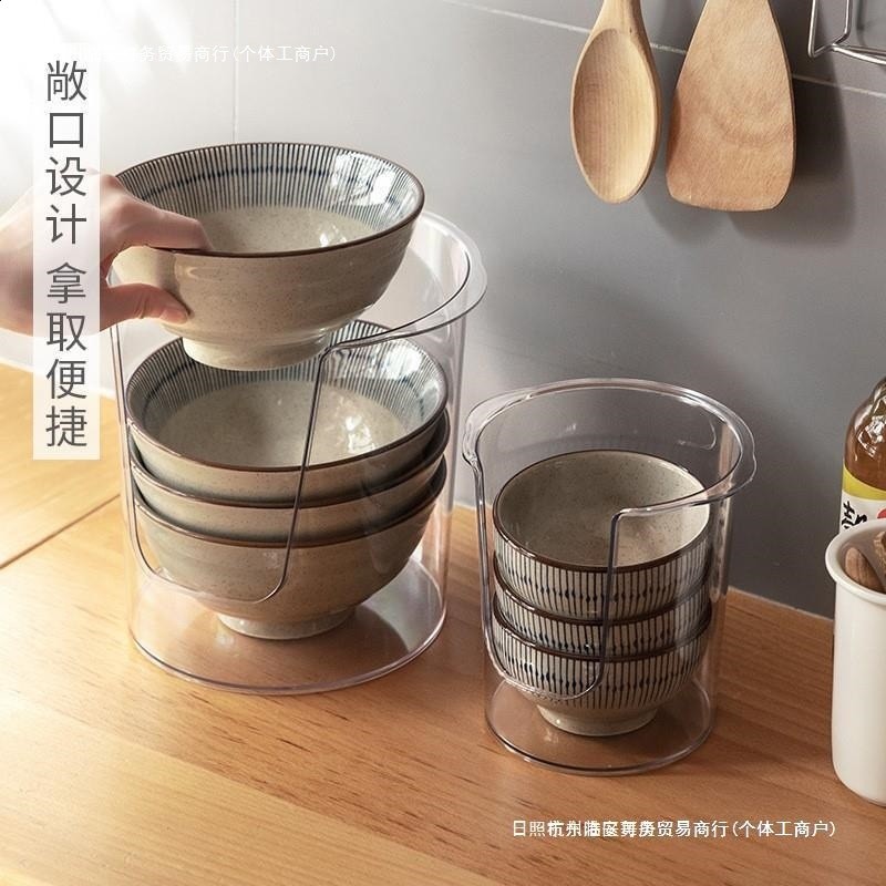 懶角落碗碟收納架廚房菜盤子收納盒櫥櫃內建餐具碗盤架小型瀝碗架-細節圖4