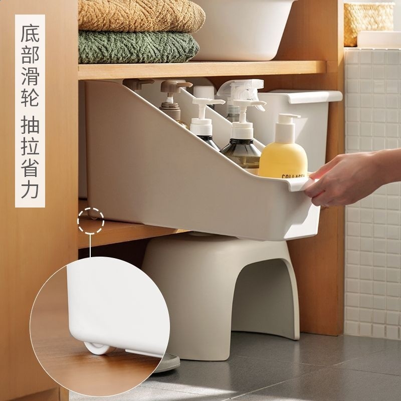 懶角落廚房收納鍋蓋架置物架塑膠鍋具收納架櫥櫃收納盒儲夢域-規格圖5