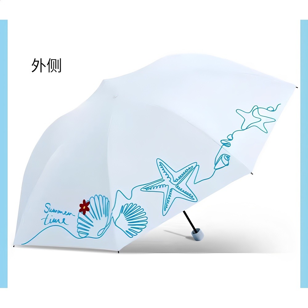 淺藍色 7骨*超輕黑膠*220克