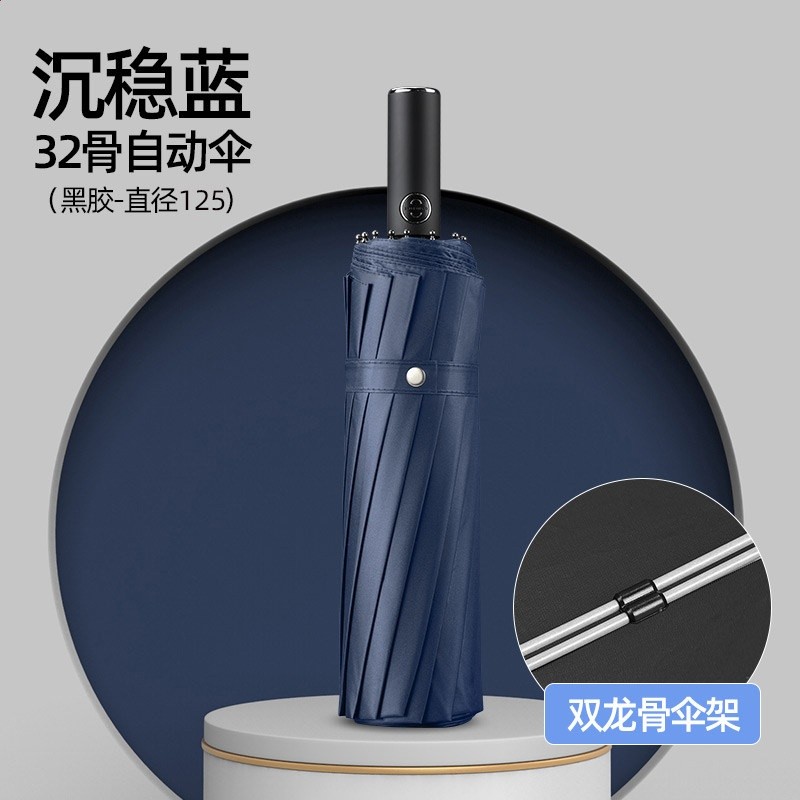 32骨抗風藏青色（125cm)-加厚320t布