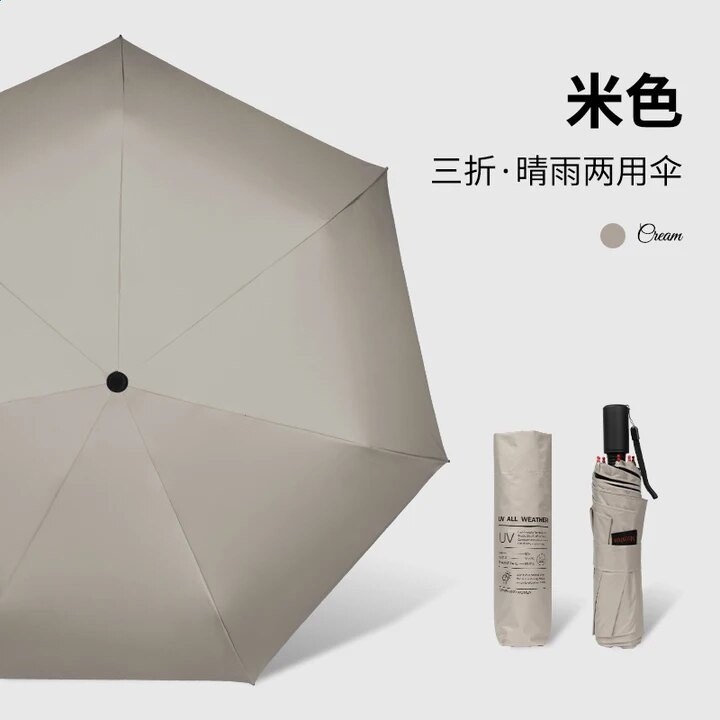 防曬傘遮陽傘雨傘手動摺疊男女通用款便攜輕巧防紫外線晴雨兩用傘-規格圖5