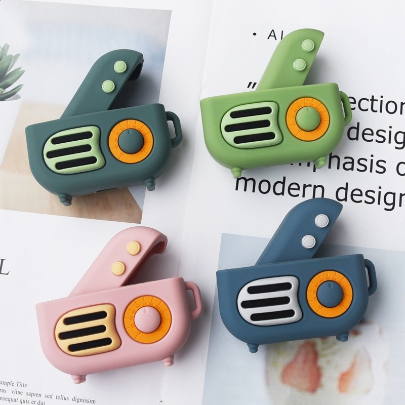 適用airpodspro保護殼行動式復古卡通軟殼藍牙耳機殼矽膠保護套-細節圖3