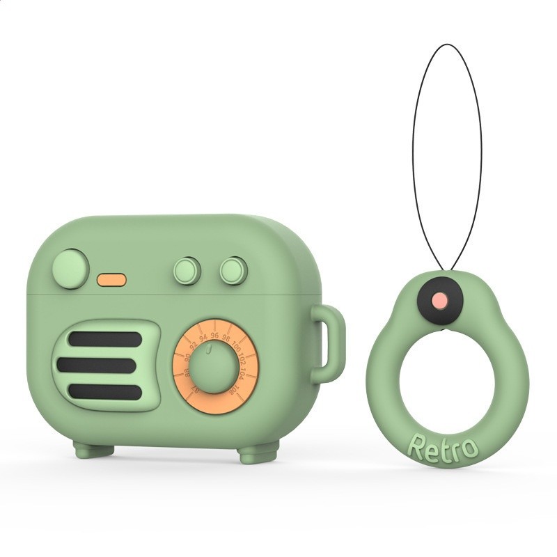 適用airpodspro保護殼行動式復古卡通軟殼藍牙耳機殼矽膠保護套-規格圖5