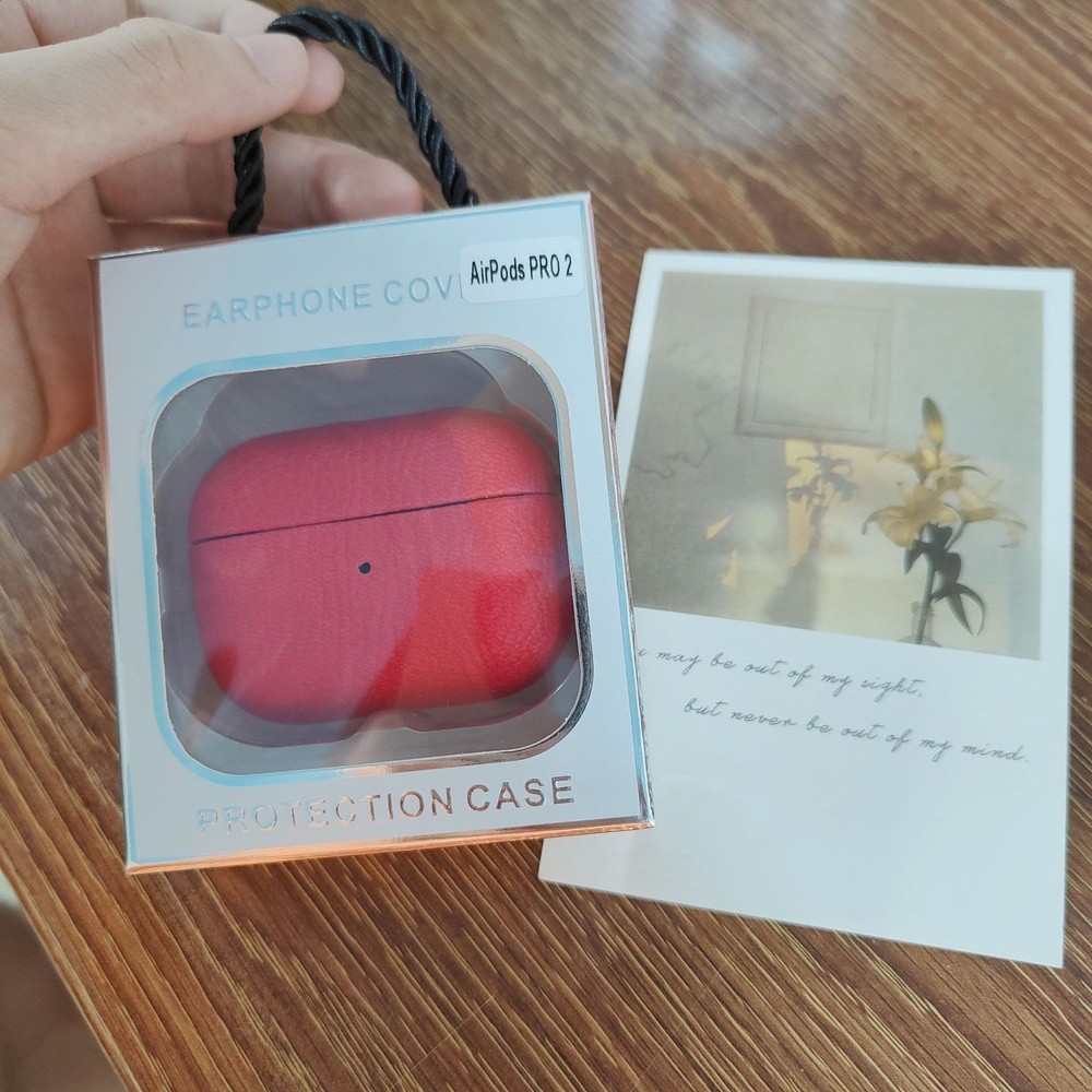 適用AirPodsPro2荔枝紋耳機套2代3代全包蒙皮耳機殼Pro軟殼PU皮-規格圖5